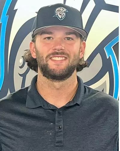 Quentin Evers headshot in a Dakota State cap
